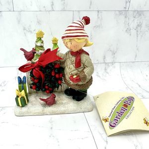 Christmas Figurine Garden Pals National Home Gardening Club "New Home"